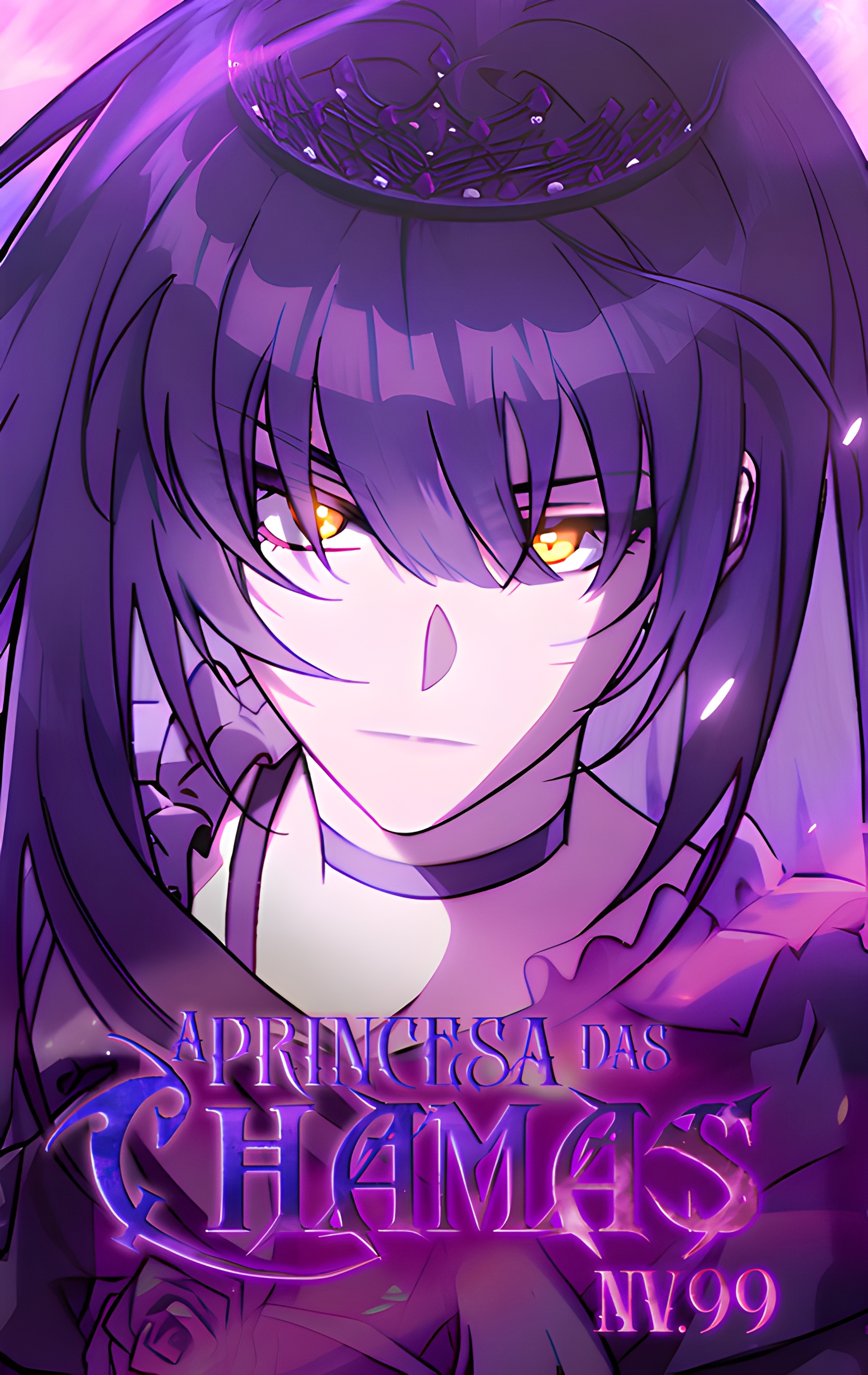 Capa de A Princesa das Chamas Negras Niv.99